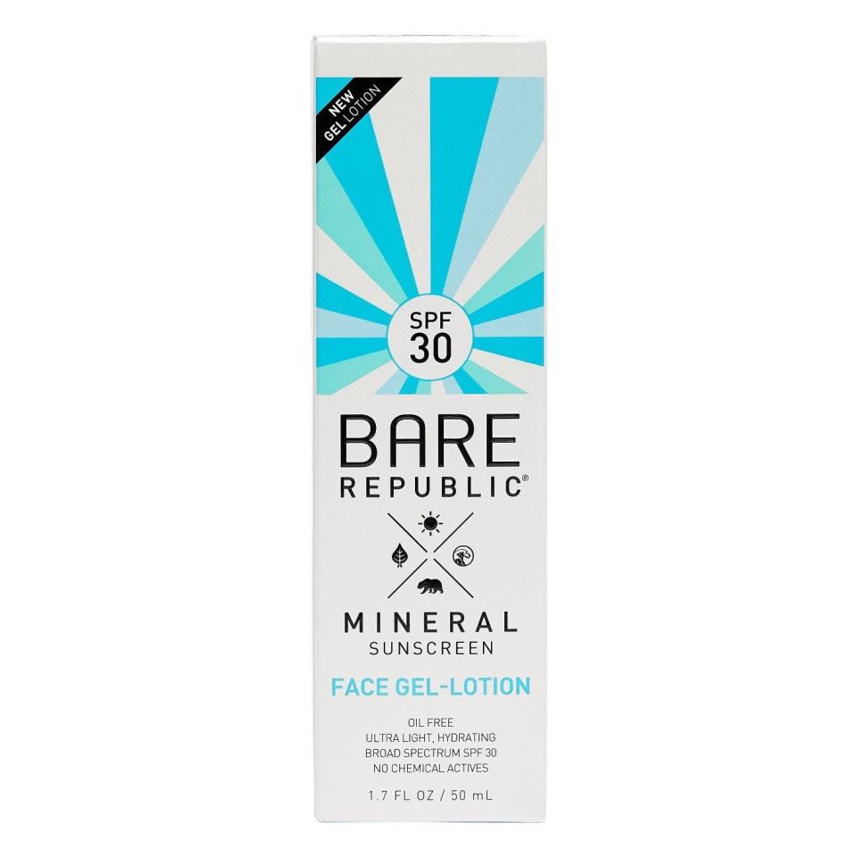 2) Mineral Face Sunscreen Gel Lotion SPF 30