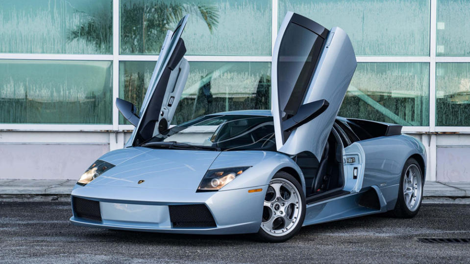 A 2002 Lamborghini Murciélago.