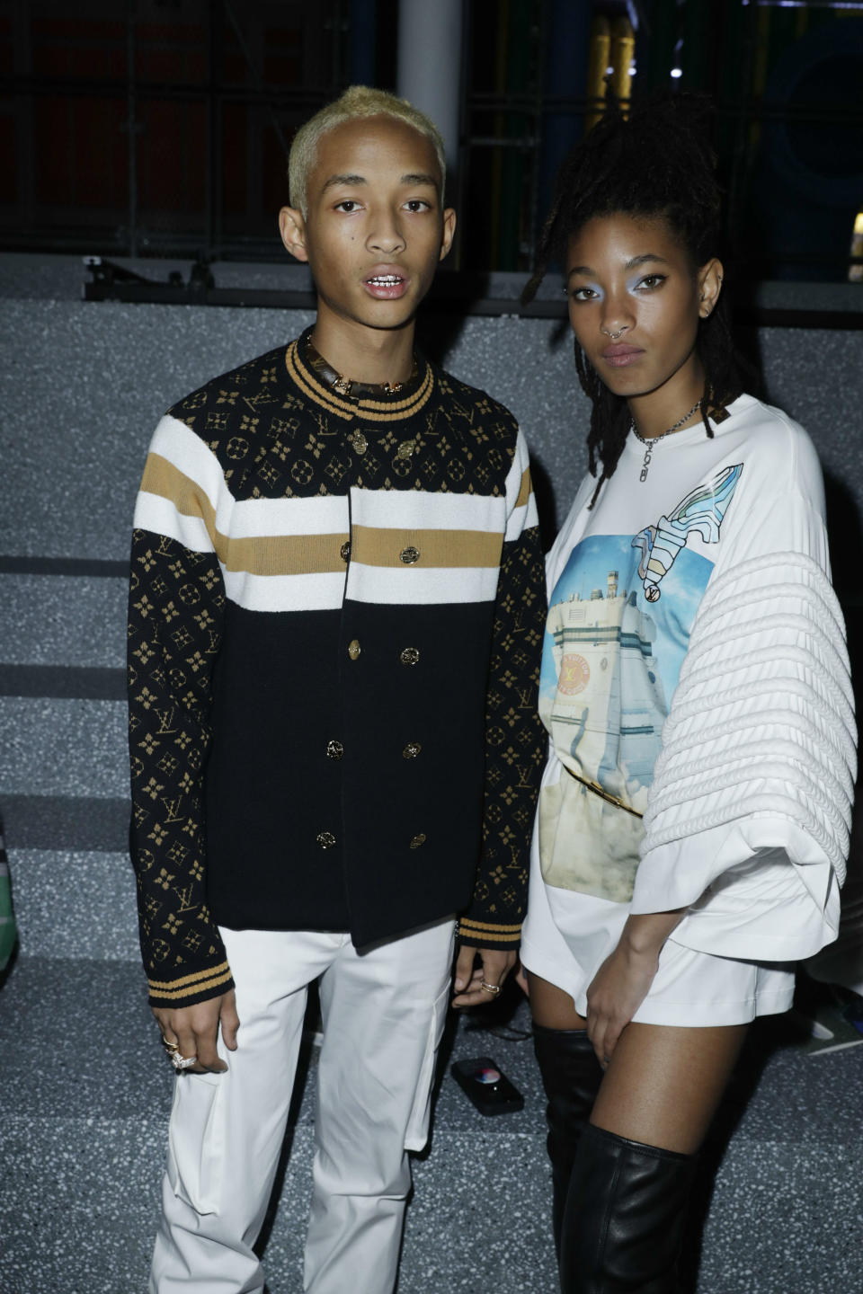 <p>En el <em>front row</em> del desfile también pudimos ver a los hijos de Will Smith y Jada Pinkett Smith. (Foto: Gtres). </p>