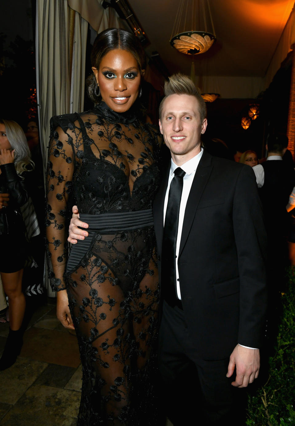 Laverne Cox and Kyle Draper