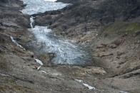 <p>El glaciar Trift, Suiza ha retrocedido aproximadamente 1.170 metros (tres cuartos de milla) 2015.(Matthew Kennedy/Earth Vision Institute via AP) </p>