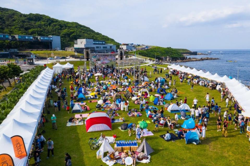國立海科館週末在潮境公園，舉辦風光語海野餐音樂會。（國立海科館提供）