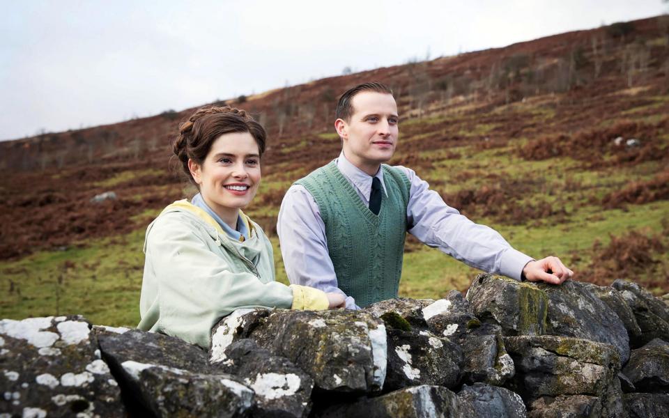 There's a new vet in town: Nicholas Ralph as James Herriot, with Rachel Shenton as Helen Alderson - Playground Television