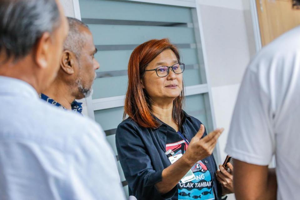 Penang Forum committee member, Khoo Salma Nasution, at the handover of the Penang Tolak Tambak memorandum in Kuala Lumpur January 16, 2020. — Picture by Hari Anggara