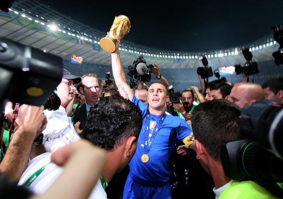 Fabio Cannavaro captained Italy to victory at the 2006 World Cup (Nick Potts/PA) (PA Archive)