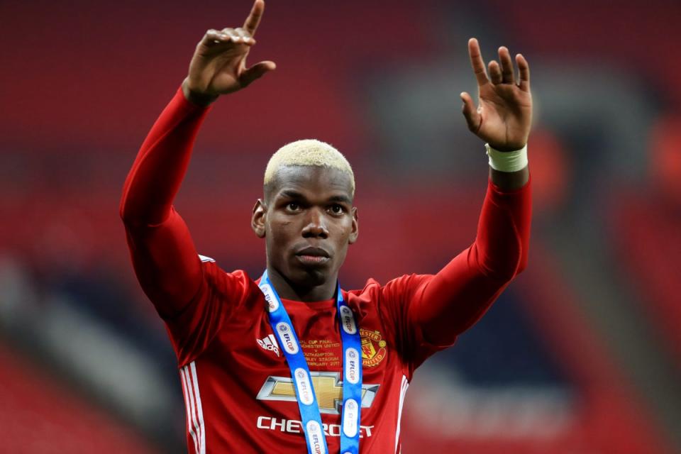 Paul Pogba won the EFL Cup and the Europa League with Manchester United in 2017 (Adam Davy/PA) (PA Archive)