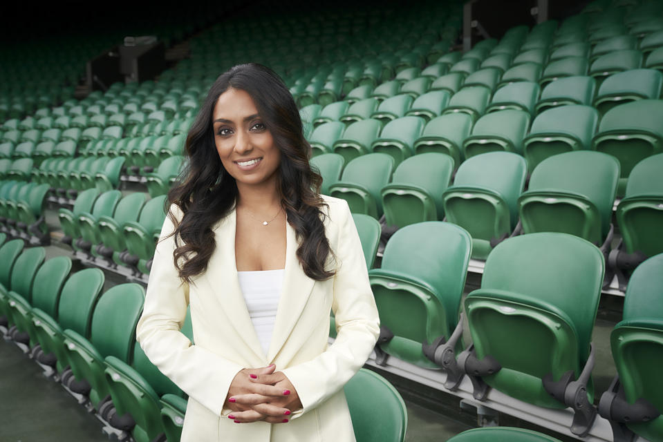 Isa Guha at Wimbledon 2024