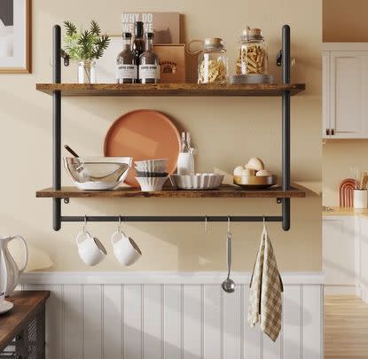 A farmhouse double hanging shelf (46% off)