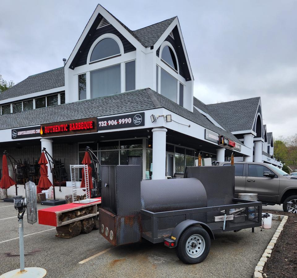 Addy's Barbeque in Edison has a smoker in the parking lot.