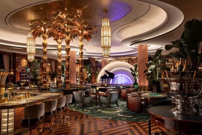 Delilah, a supper club at Wynn Las Vegas, boasts an art deco-themed interior and has attracted stars like Justin Bieber and Kendall Jenner.