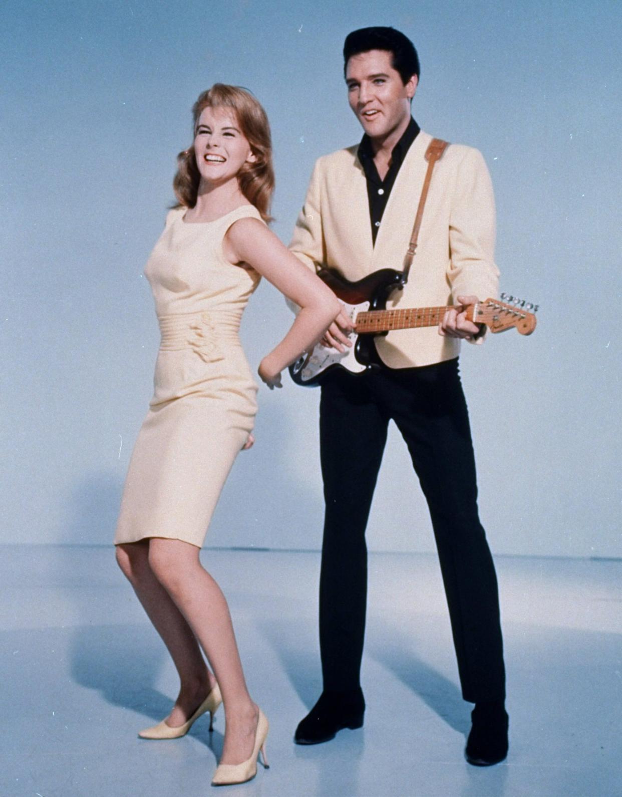 Elvis Presley and actress Ann-Margret shown in an MGM Studios-supplied publicity photo for the 1964 film, "Viva Las Vegas." (AP Photo/MGM Studios)