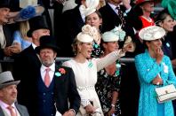 <p>Zara Tindall, Dolly Maude, and Anna Lisa Balding watched the King's Stand Stakes.<br><br></p>
