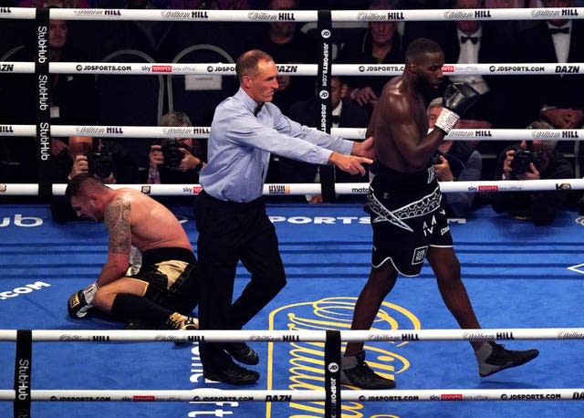 Lawrence Okolie, right, was rarely stretched on Saturday night (Nick Potts/PA)