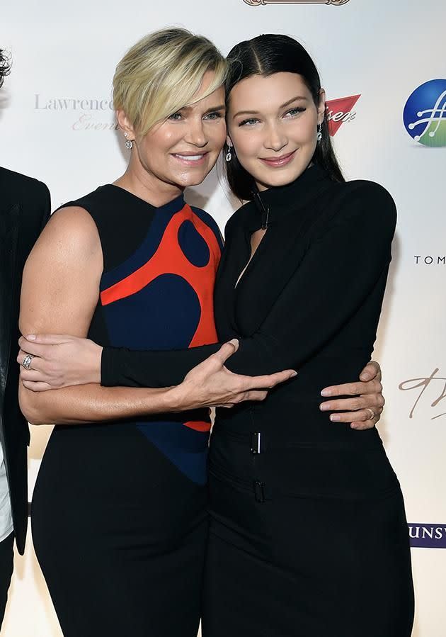 Bella with her mother Yolanda Foster.