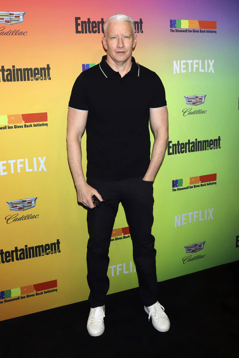 FILE - Anderson Cooper attends Entertainment Weekly's LGBTQ issue party at the Stonewall Inn June 5, 2019, in New York. Cooper turns 54 on June 3. (Photo by Greg Allen/Invision/AP, File)