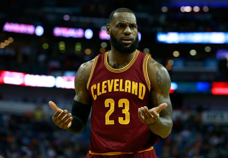 LeBron James has expressed concern that his roster may need a boost. (Getty Images)