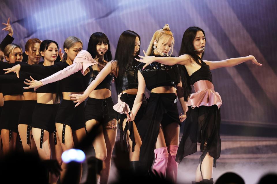 Blackpink at the 2022 MTV Video Music Awards at the Prudential Center in Newark.