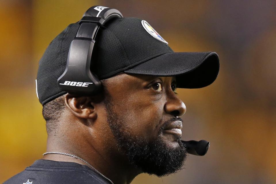 Mike Tomlin was satisfied kicking field goals, which didn't get it done against the New England Patriots. (AP)