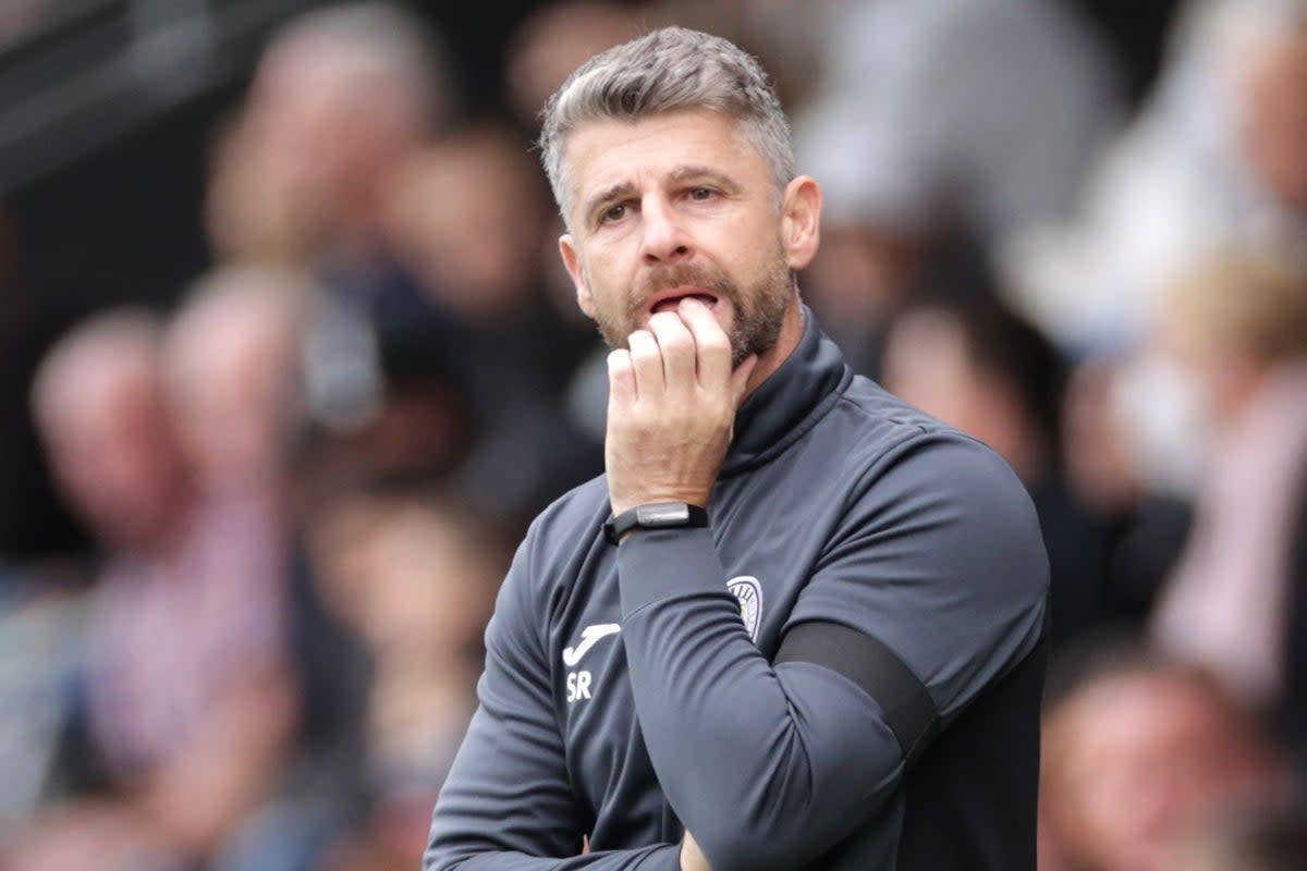 St Mirren manager Stephen Robinson saw his side beaten despite producing their ‘best 90 minutes of the season’ (Steve Welsh/PA) (PA Wire)