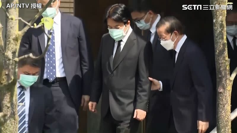 賴清德赴日弔唁日本前首相安倍晉三，是斷交50年來最高層級。（圖／AP/NTV授權）