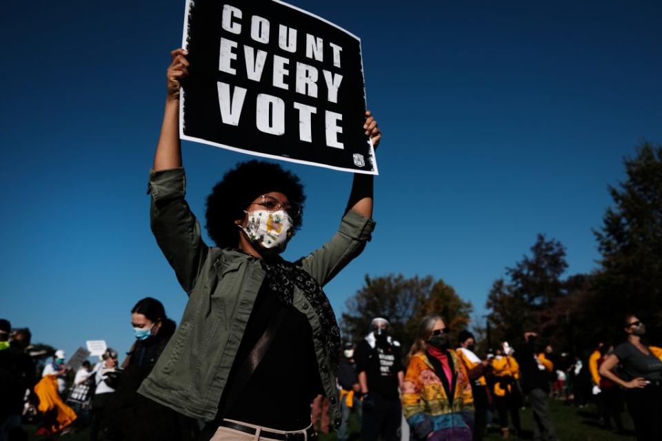 Voting Rights Protest in Philadelphia, Pennsylvania