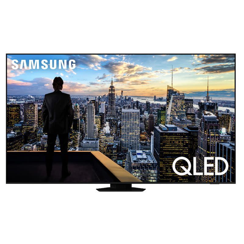 <p><a href="https://go.redirectingat.com?id=74968X1596630&url=https%3A%2F%2Fwww.samsung.com%2Fus%2Ftelevisions-home-theater%2Ftvs%2Fqled-4k-tvs%2F98-class-q80c-qled-4k-smart-tv-2023-qn98q80cafxza&sref=https%3A%2F%2F" rel="nofollow noopener" target="_blank" data-ylk="slk:Shop Now;elm:context_link;itc:0;sec:content-canvas" class="link ">Shop Now</a></p><p>98-Inch QLED 4K</p><p>samsung.com</p><p>$6999.99</p>