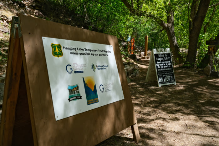 hanging lake trail restoration project