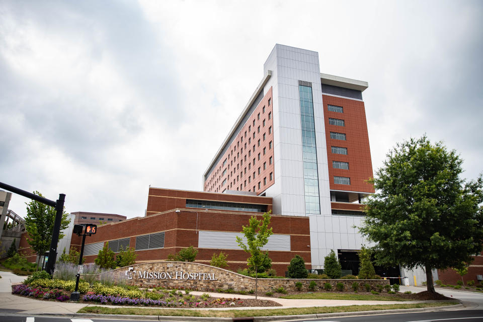 Mission Hospital, at 509 Biltmore Avenue.