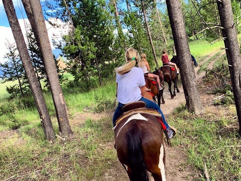 Horseback riding in Jackson Hole.