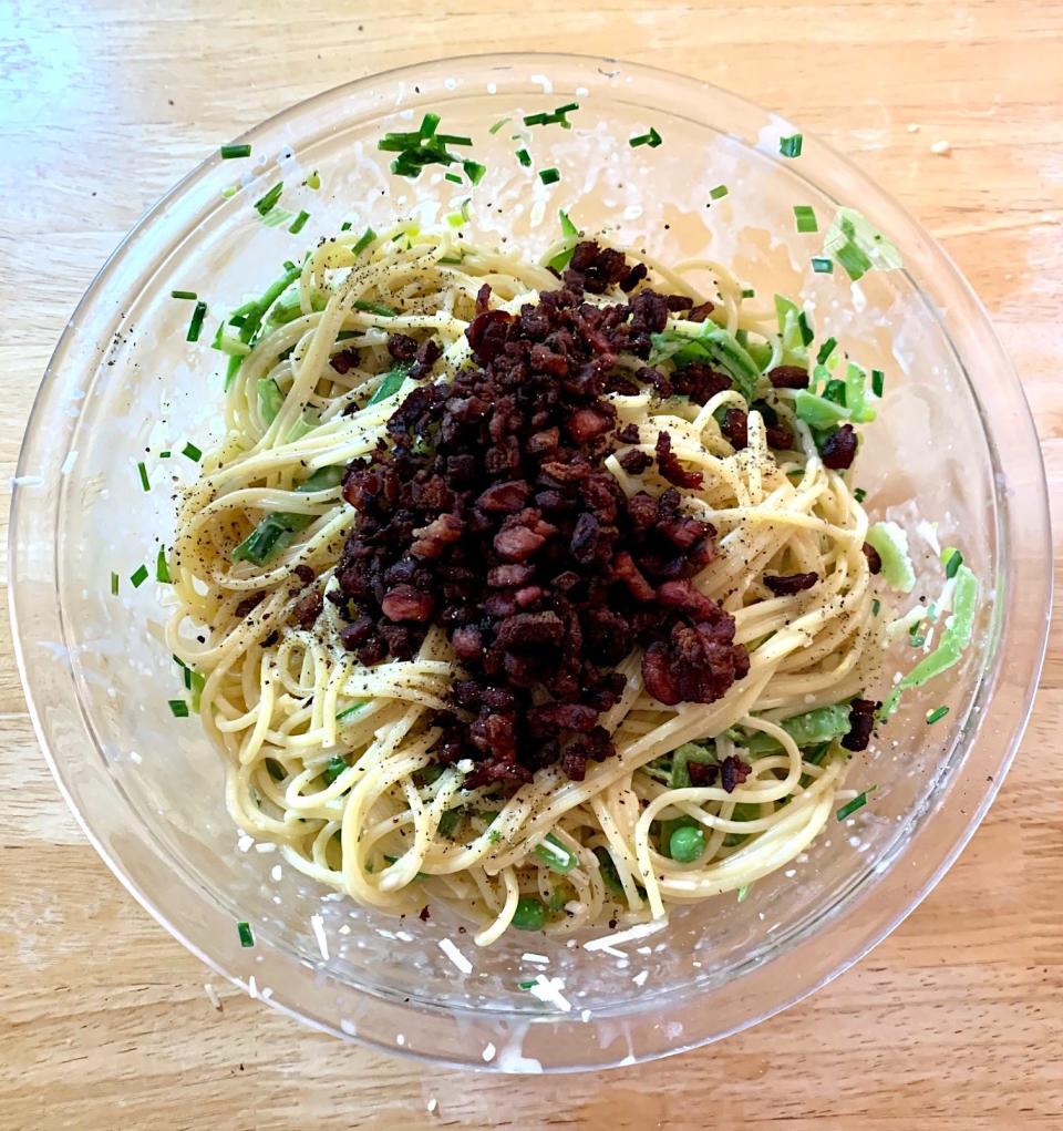 Ina Garten Spring Carbonara Pasta