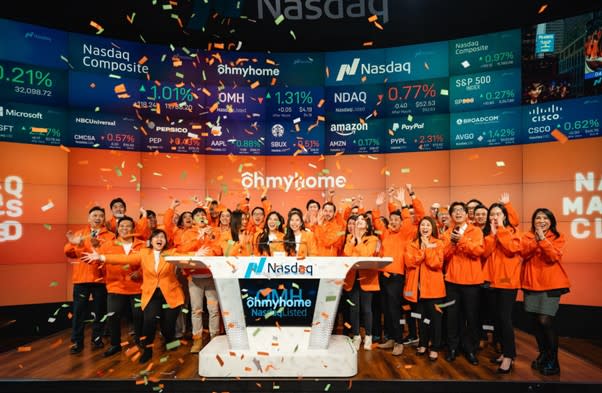 Ohmyhome rings the Nasdaq Closing Bell on March 23, 2023