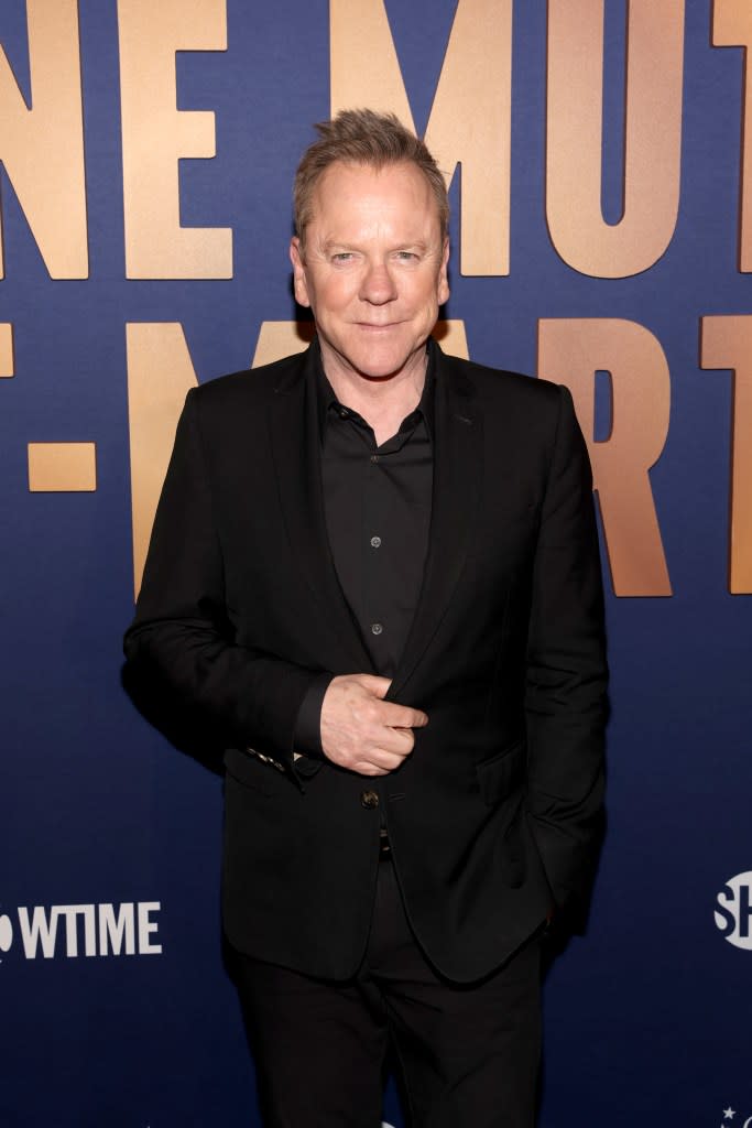 Kiefer Sutherland attends the “The Caine Mutiny Court-Martial” FYC event at Linwood Dunn Theater on April 10 in Los Angeles. Getty Images for Paramount+