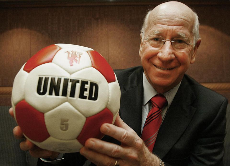 Sir Bobby Charlton was associated with Manchester United from his first playing days (AFP/Getty Images)