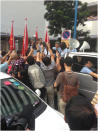 WP's Lee Li Lian and MPs set off for their thank you parade.