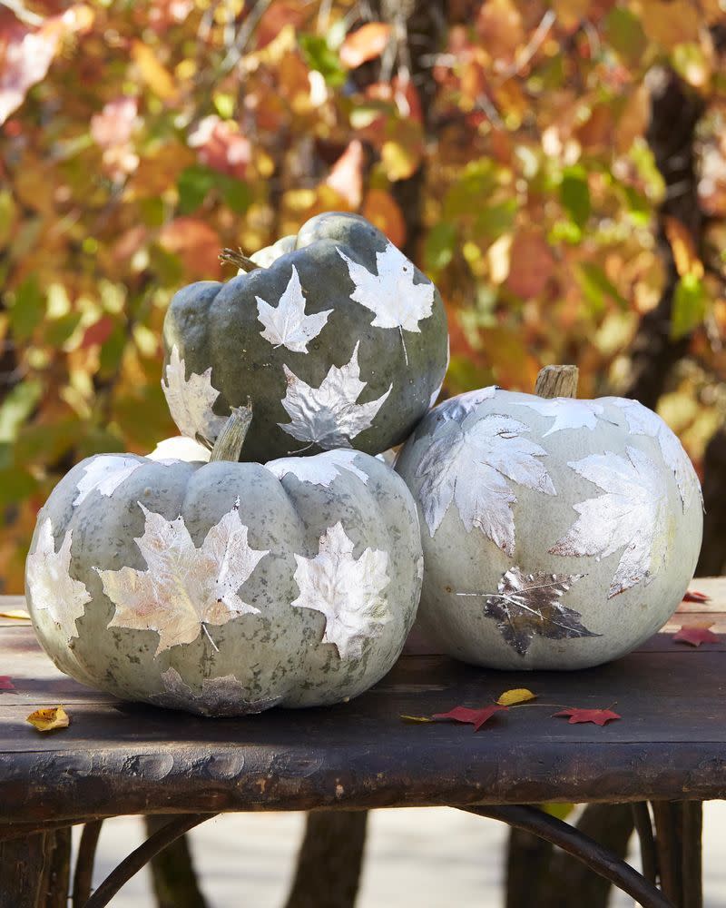 Silver Leaf Pumpkins