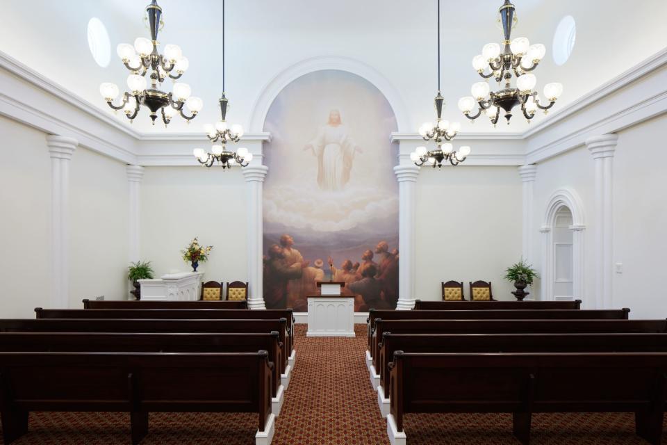The Church of Jesus Christ of Latter-day Saints released the first photos from inside the renovated temple on Sept. 6, 2023. 