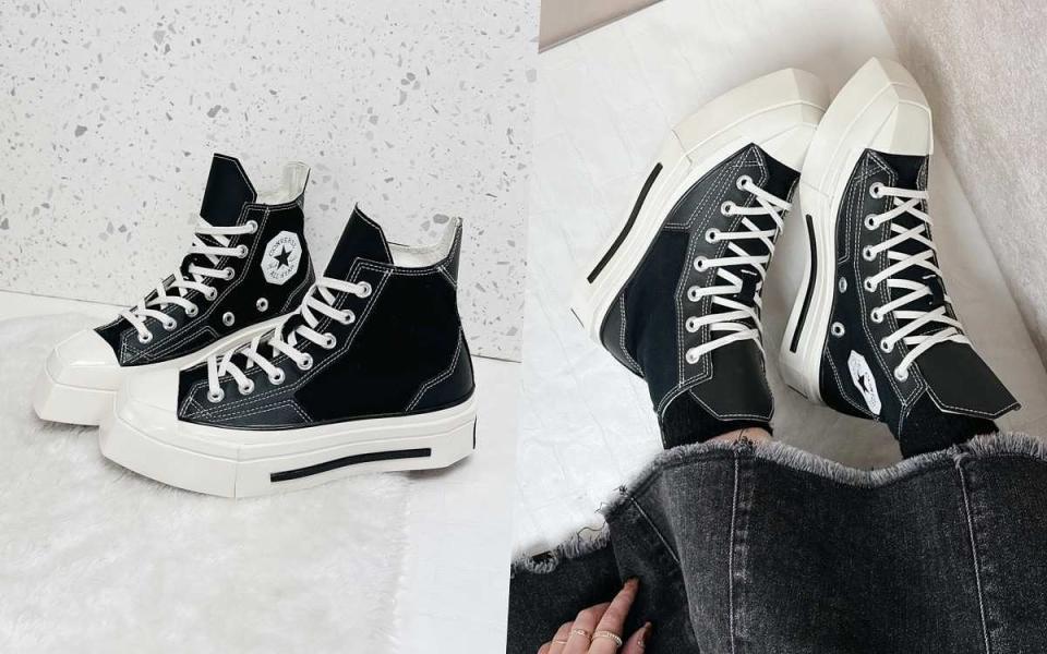 Converse DE LUXE SQUARE幾何Chuck 70 NT$3,380 圖片來源：LOOKin編輯推薦