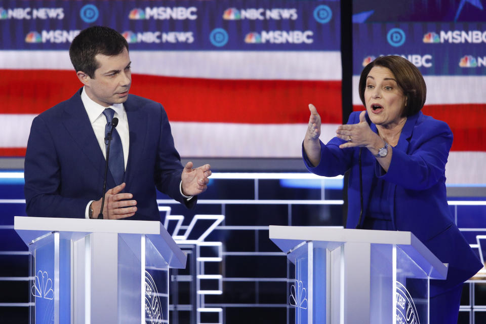 Sen. Amy Klobuchar (D-Minn.) got into a dust-up with Pete Buttigieg over a gaffe last week about the name of Mexico's president. (Photo: John Locher/ASSOCIATED PRESS)