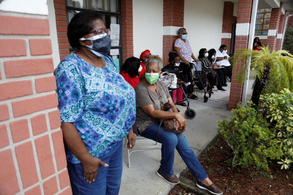 Image: Covid-19 vaccinations Greater Bethel Missionary Baptist Church in Tampa (Octavio Jones / Reuters file)