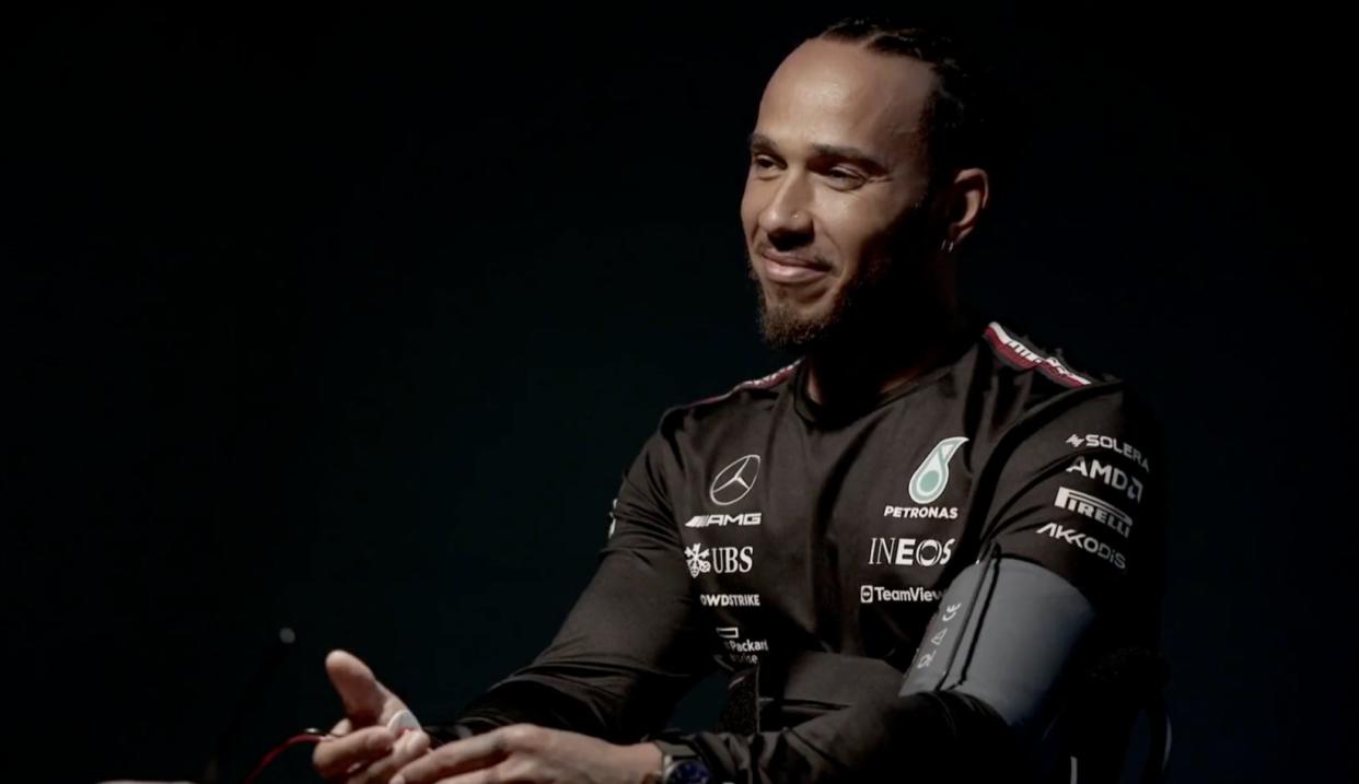 Lewis Hamilton takes a lie detector test (Sky Sports F1)