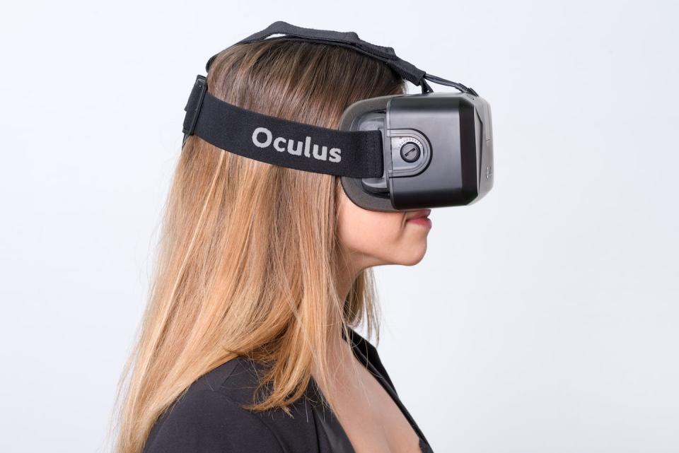 VR headsets, like the Oculus, already track user eye movements while in virtual spaces. (Shutterstock)