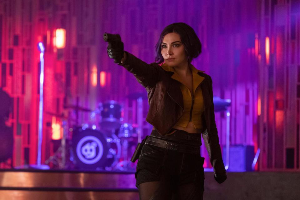 COWBOY BEBOP (L to R) DANIELLA PINEDA as FAYE VALENTINE in COWBOY BEBOP Cr. GEOFFREY SHORT/NETFLIX © 2021 - Credit: GEOFFREY SHORT/NETFLIX