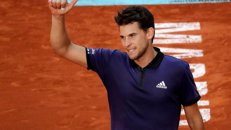 Dominic Thiem celebrates. (Photo by Burak Akbulut/Anadolu Agency/Getty Images)