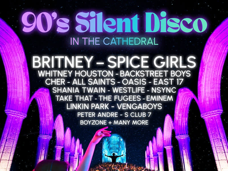 Headphone-wearing attendees will bop along to music from Britney Spears, TLC, Eminem, and the Spice Girls while enjoying alcohol as the landmark’s historic Nave is transformed into a dance floor. canterbury-cathedral.org