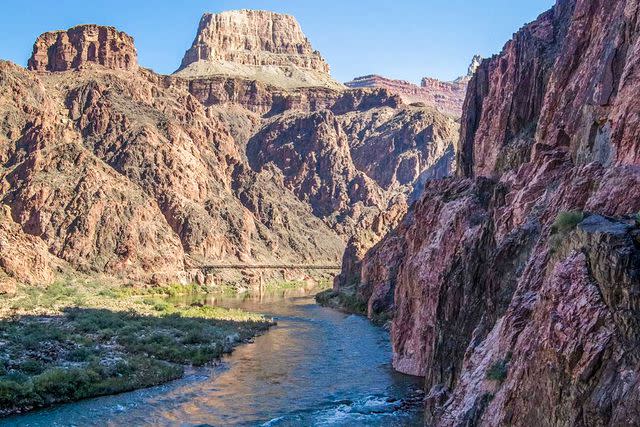 <p>Courtesy NPS</p> River Trail along the Colorado River near Phantom Ranch