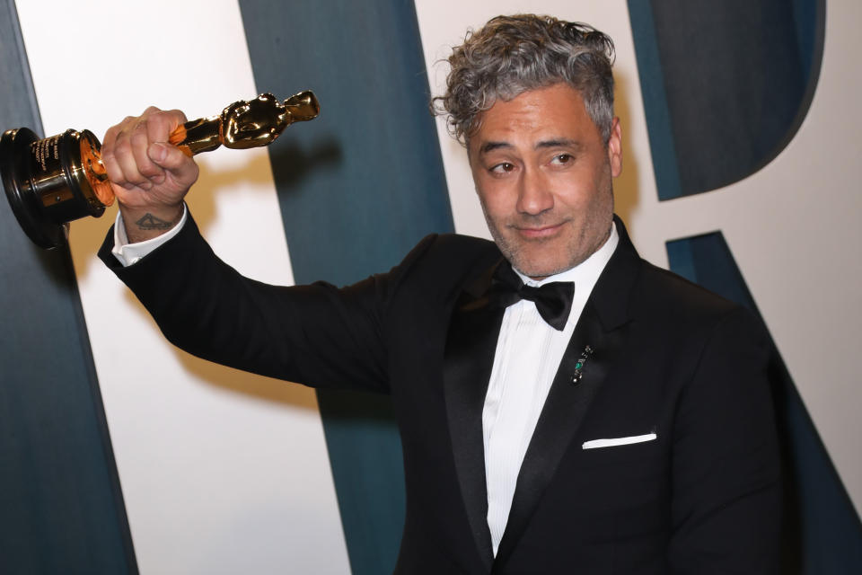 Taika Waititi is currently quarantining with his daughters in a New Zealand hotel. Source: Getty Images