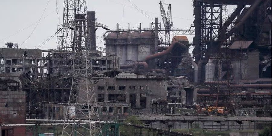 The ruins of Azovstal after the battles for Mariupol, May 2022