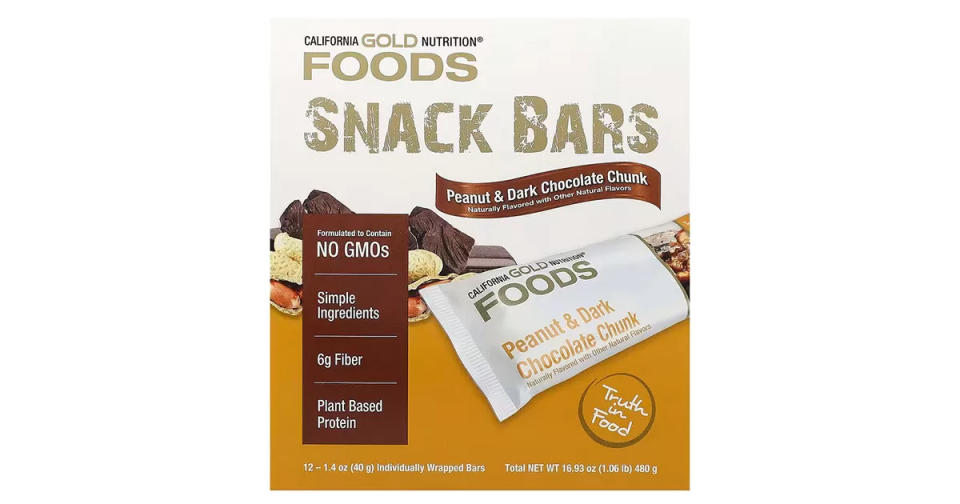 Best protein bars - California Gold Nutrition, Peanut & Dark Chocolate Chunk