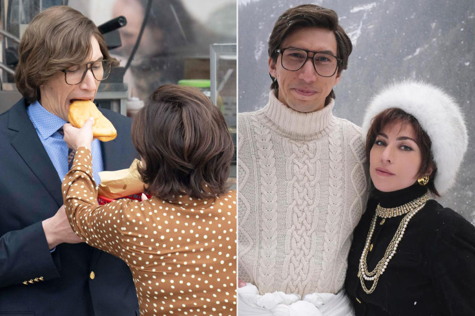 Lady Gaga and Adam Driver Filming House of Gucci: See the Best Photos from the Set