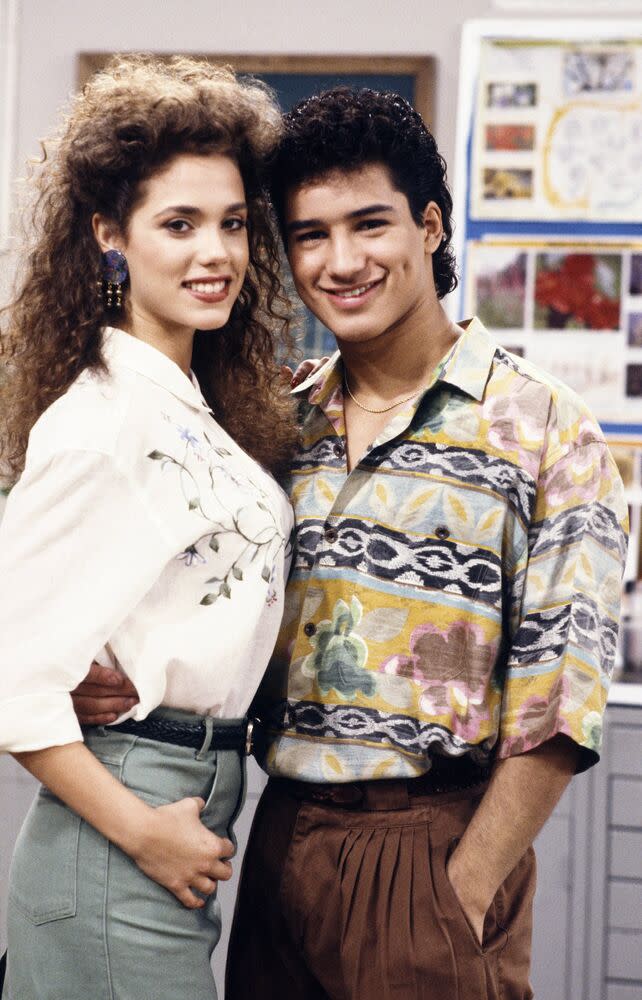 Elizabeth Berkley and Mario Lopez | Joseph Del Valle/NBC